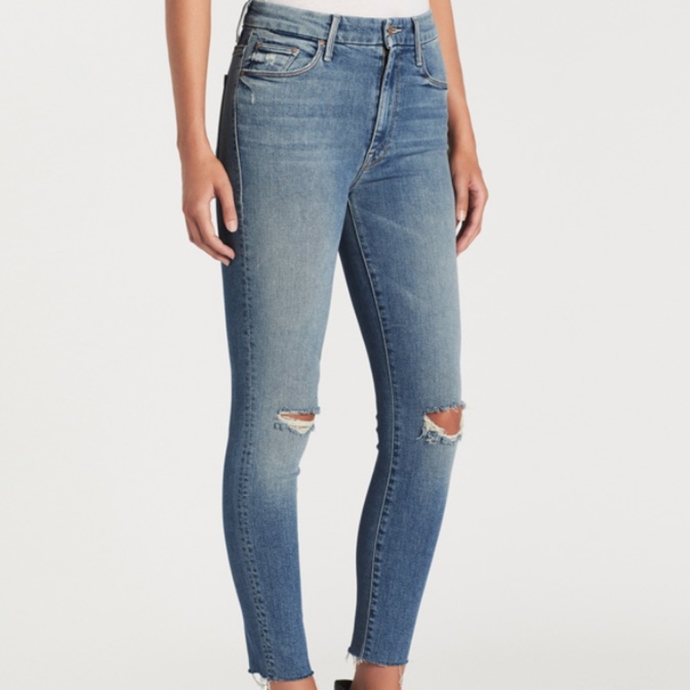 NWT MOTHER HIGH WAISTED ANKLE JEANS THRILL